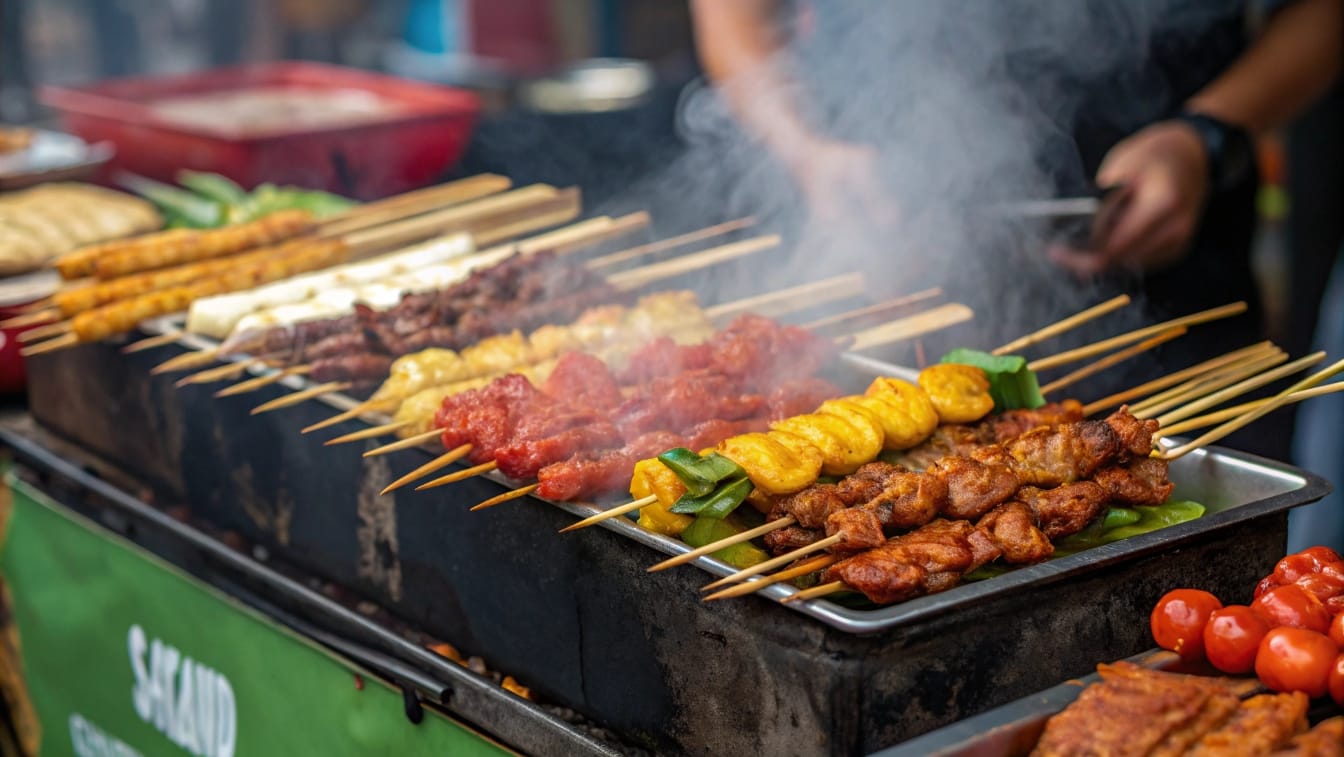 asian street meat dishes