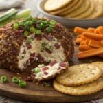 dried beef cheese ball coated