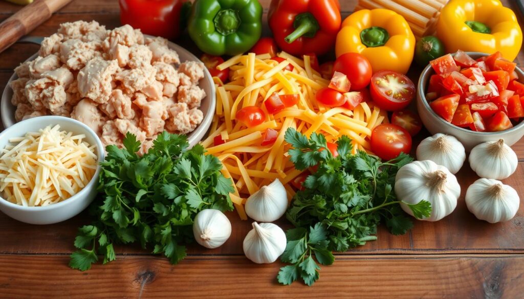 Ground Chicken and Pasta Ingredients