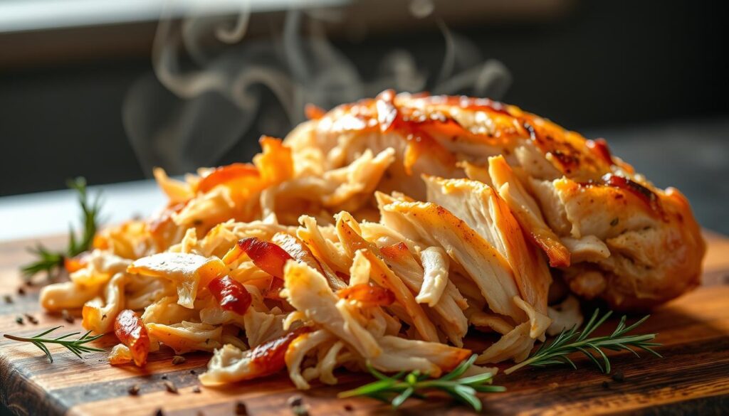 Shredded rotisserie chicken