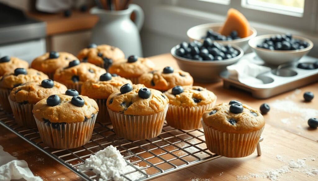 baking blueberry yogurt muffins baking blueberry yogurt muffins