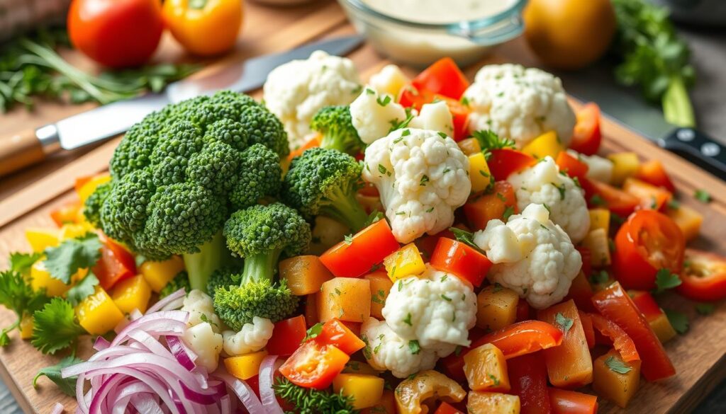 broccoli and cauliflower salad ingredients