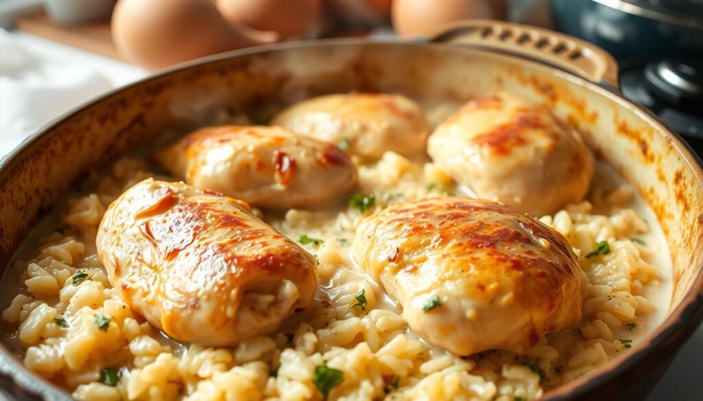 chicken and rice bake with onion soup mix