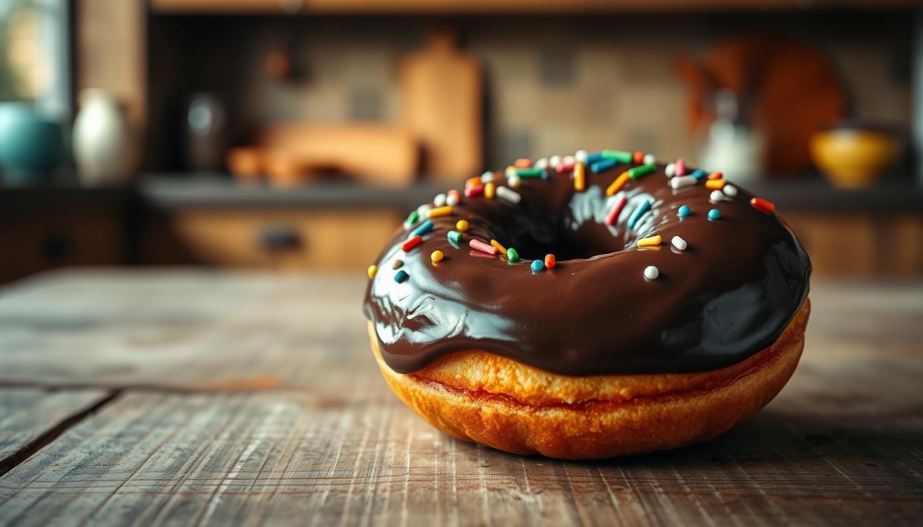 chocolate frosted donut