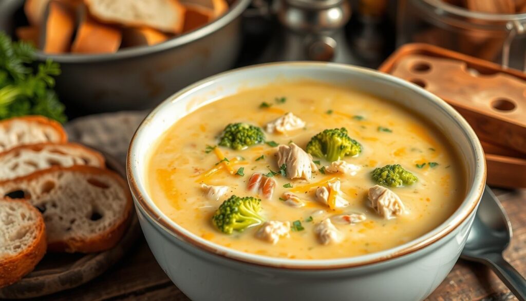 creamy chicken broccoli soup