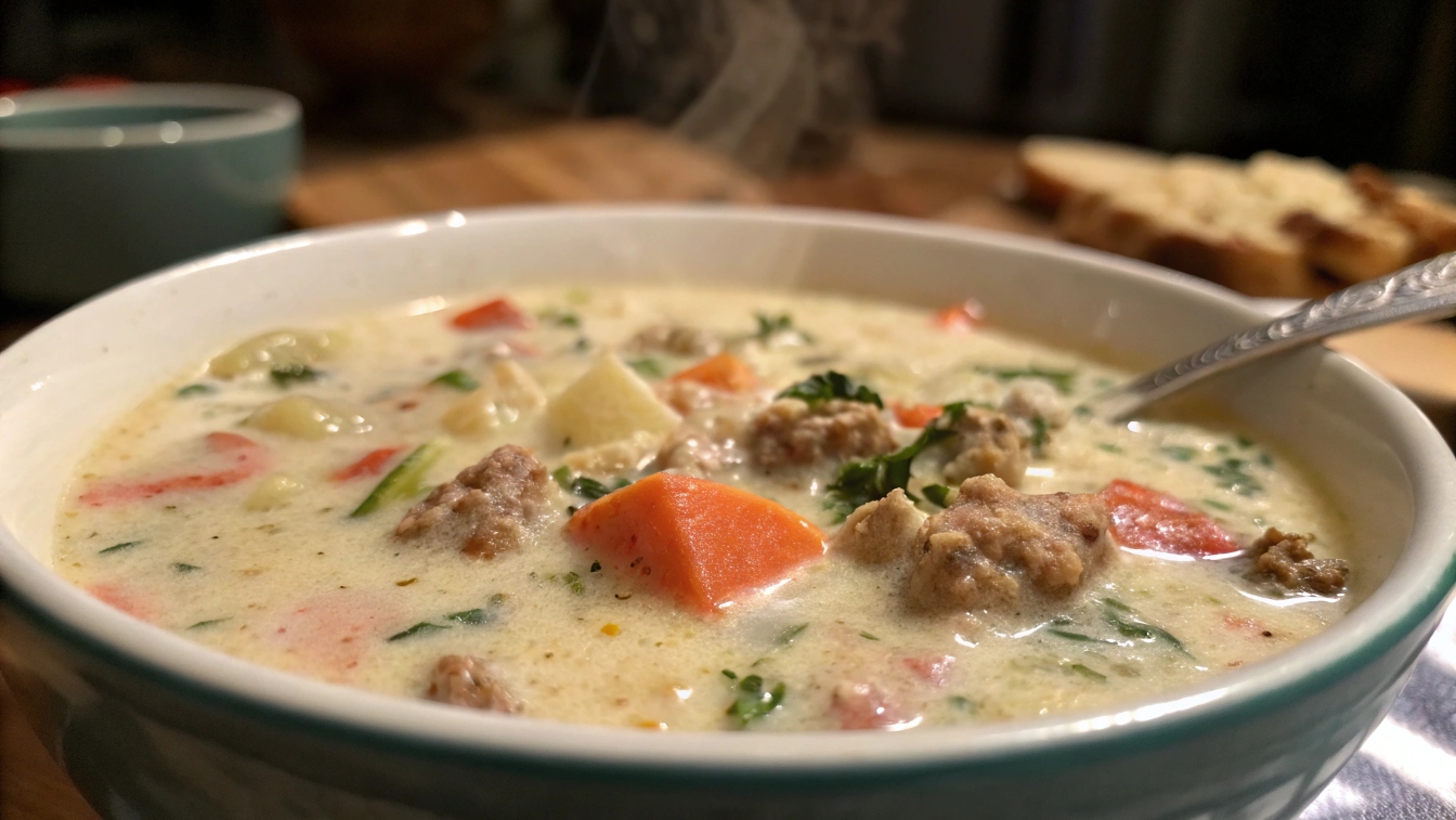 creamy parmesan italian sausage soup