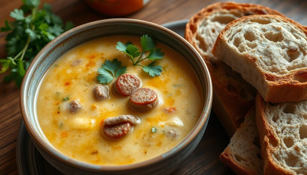 creamy sausage soup