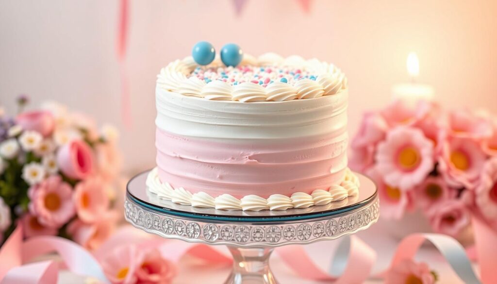 gender reveal cake