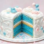 gender reveal cake