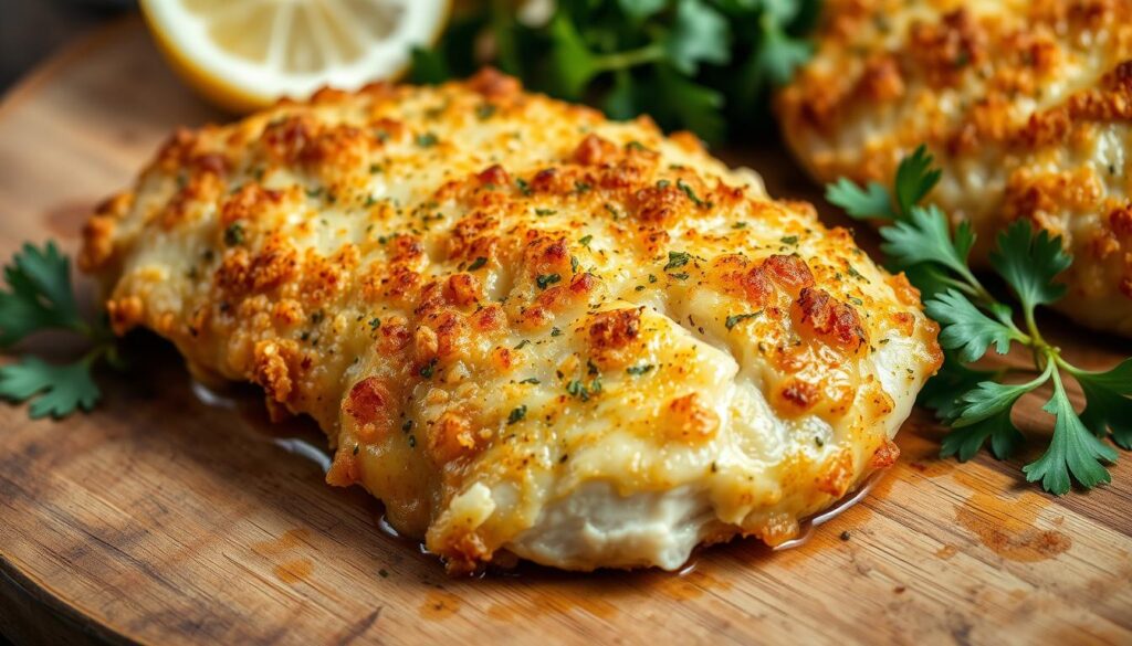 golden-brown chicken crust