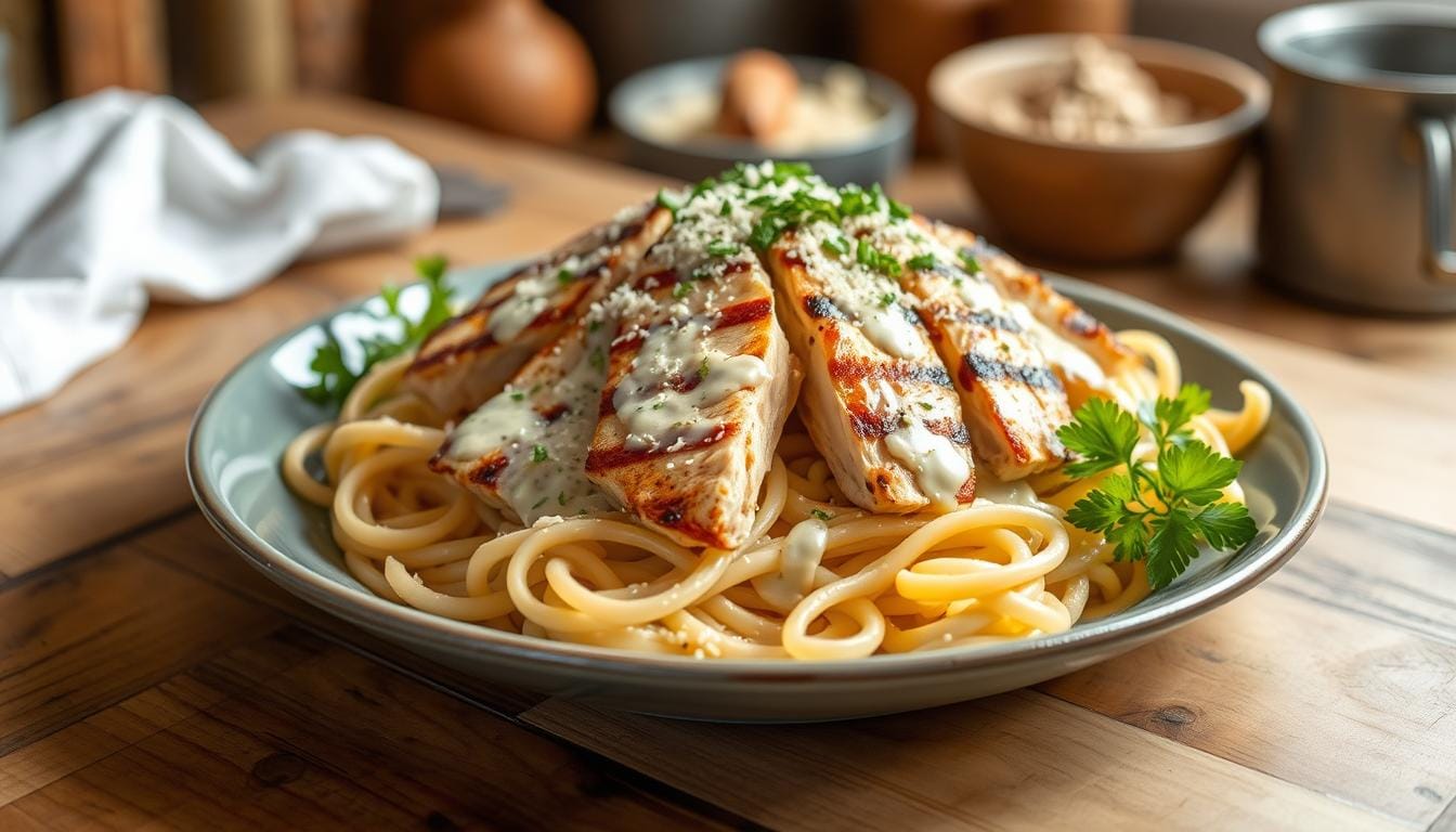 grilled chicken alfredo