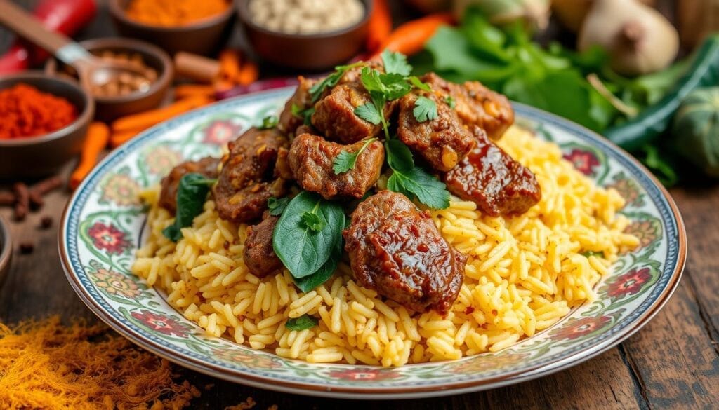 lebanese lamb and rice dish lebanese lamb and rice dish