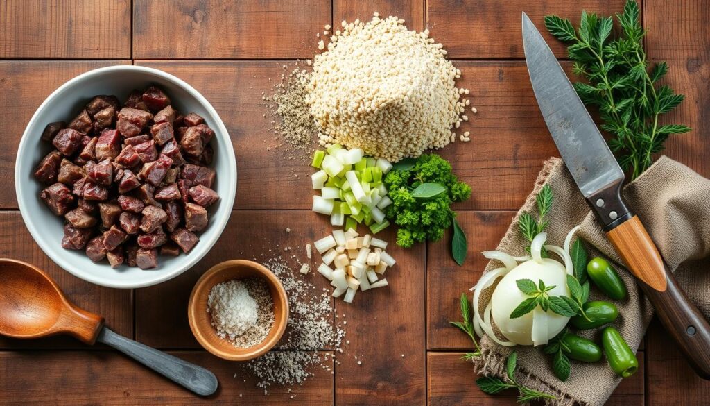 liver pudding ingredients