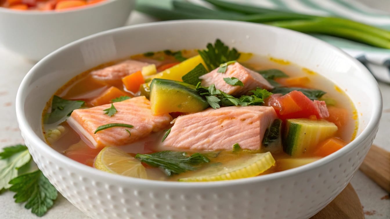 salmon soup