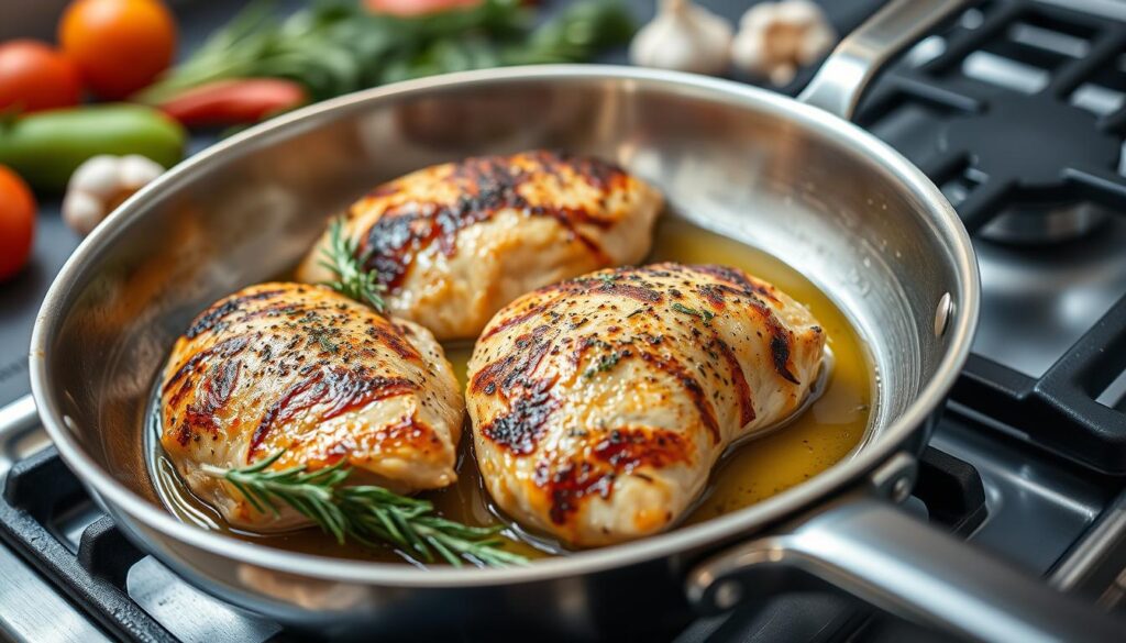 searing chicken techniques