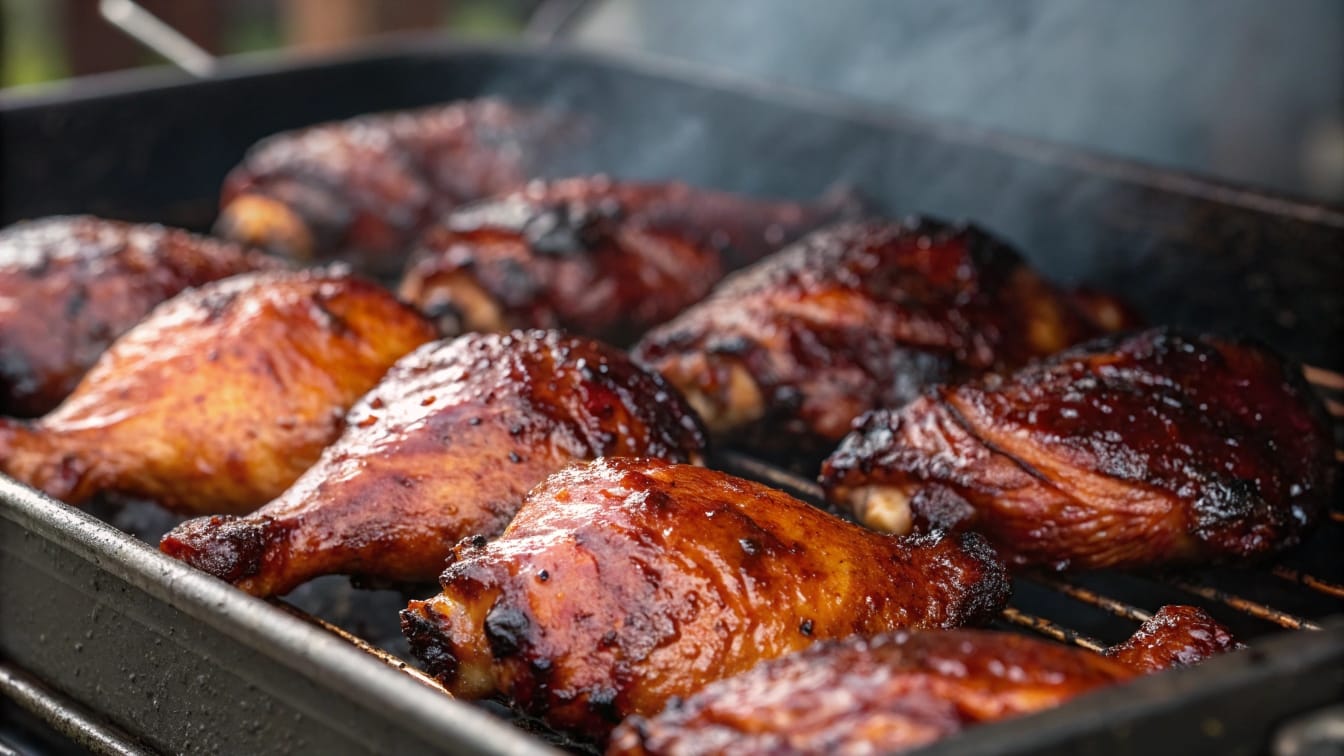 smoked chicken thigh