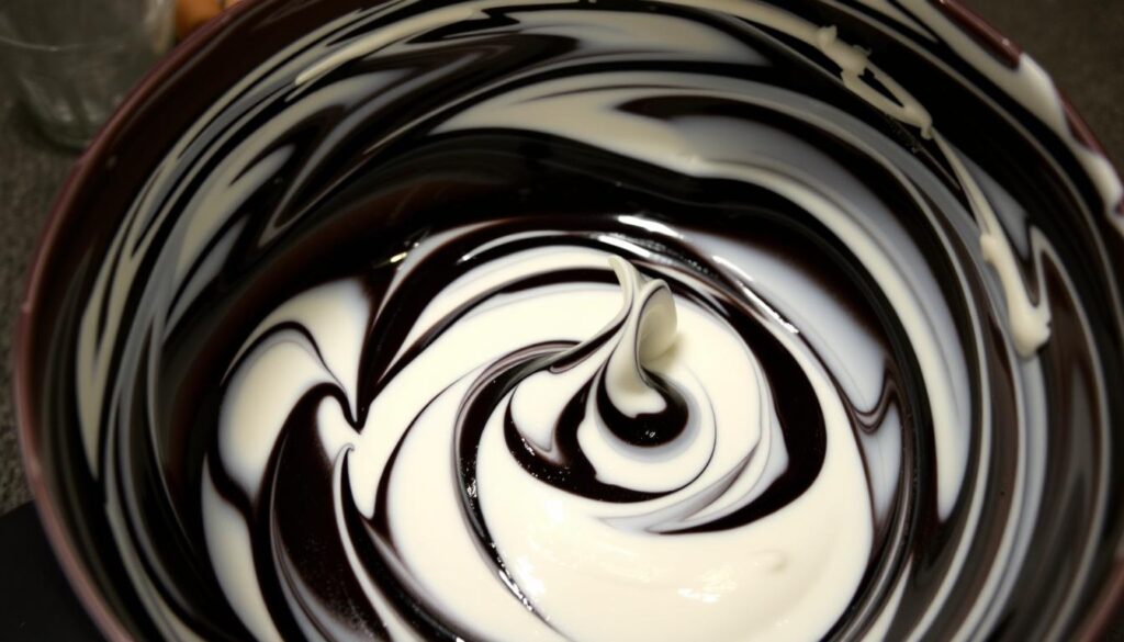 smooth batter for zebra cake