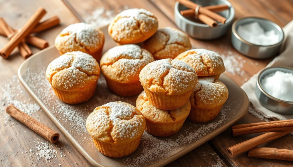 vegan cinnamon mini muffins