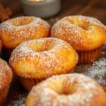 vegetarian cinnamon sugar donut muffins