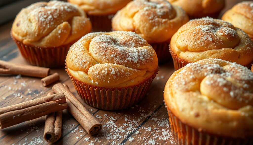 vegetarian cinnamon sugar donut muffins