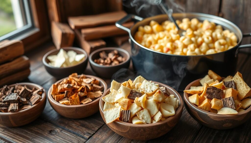 wood chips for smoking mac and cheese