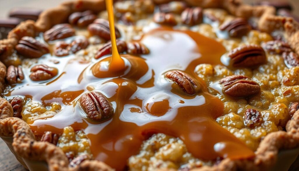 Gooey Pecan Cobbler Caramel Topping Gooey Pecan Cobbler Caramel Topping