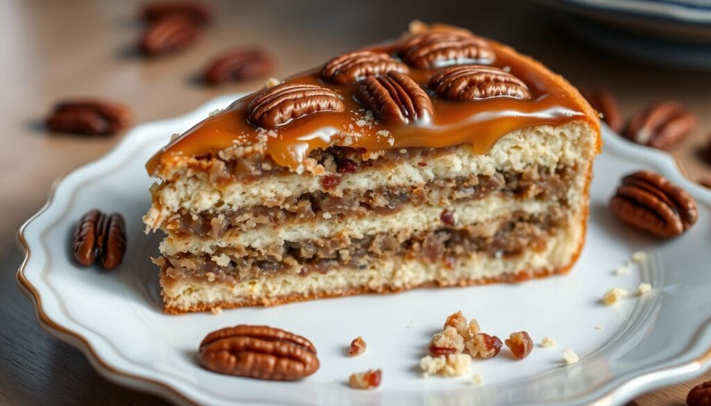 Pecan Pie Cake Slice Pecan Pie Cake Slice