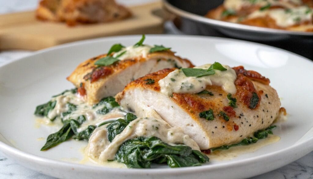Classic Baked Chicken with Ricotta and Spinach