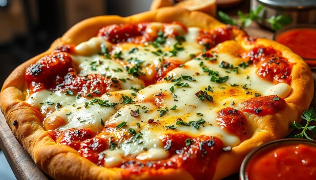 garlic bread pizza garlic bread pizza