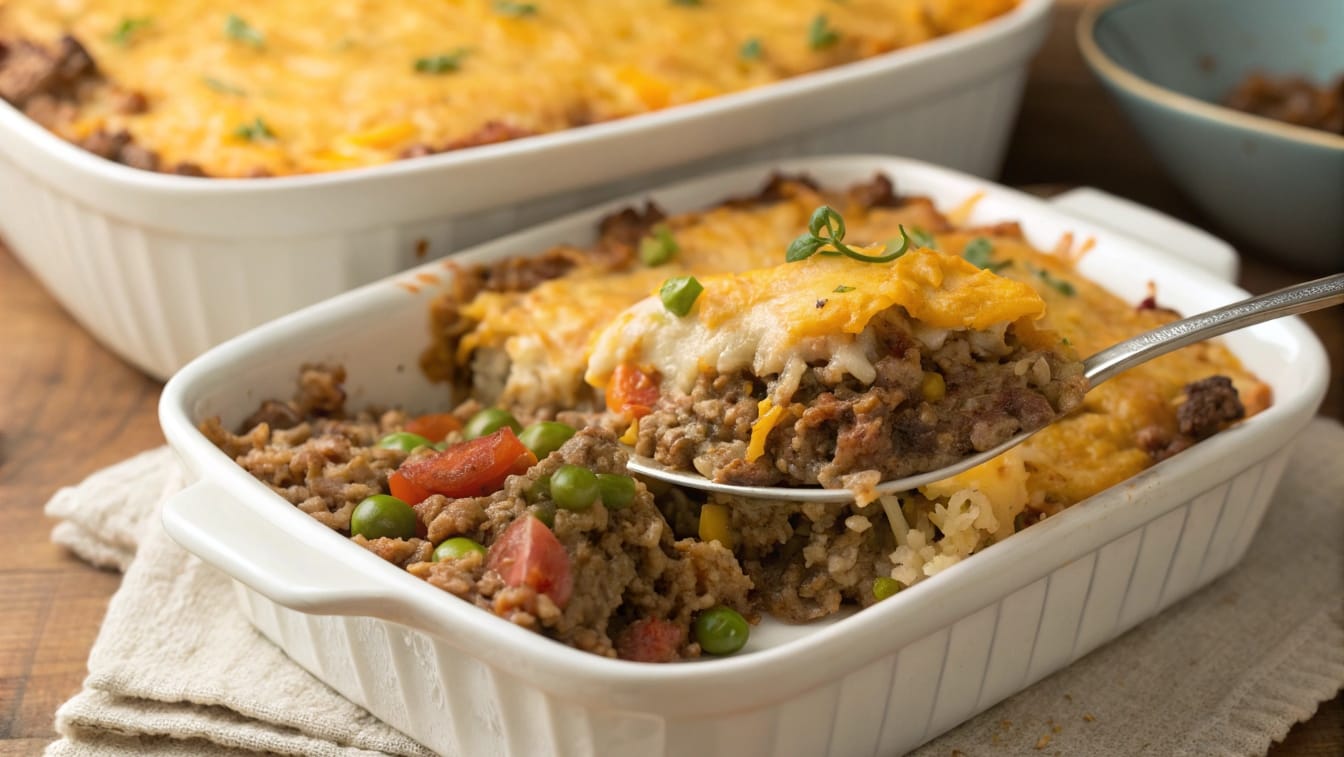 Ground Beef and Rice Casserole