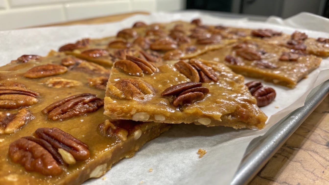 Homemade Pecan Brittle