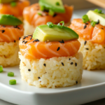 Salmon Crispy Rice Bites