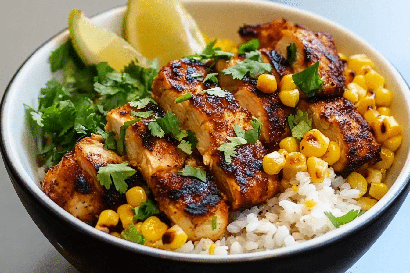 Street Corn Chicken Bowls