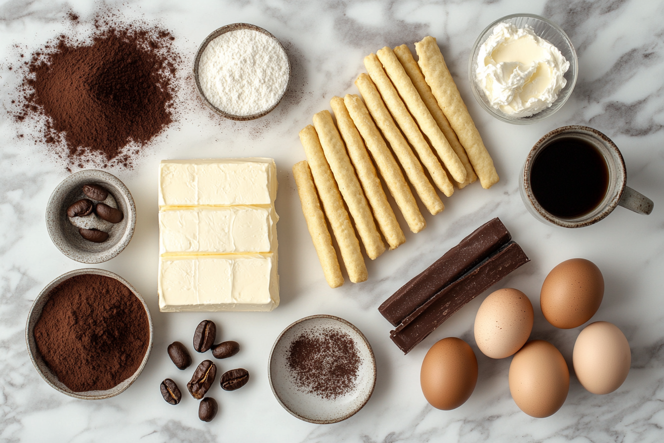 u6232965783_Flat_lay_photo_of_tiramisu_ingredients_on_a_marbl_3a036287-8fab-4d00-9190-fa086fcdfb58_3 Tiramisu ingredients