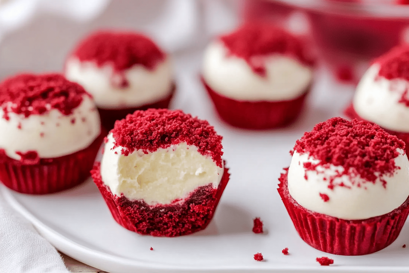 Red Velvet Cheesecake Bites