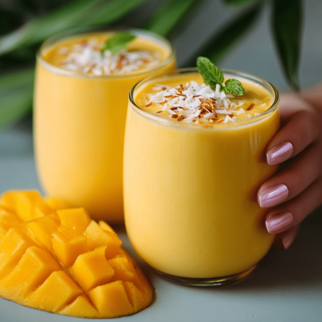 Frozen Mango Coconut Smoothie