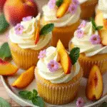 Peach Cream Cheese Cupcakes featured image
