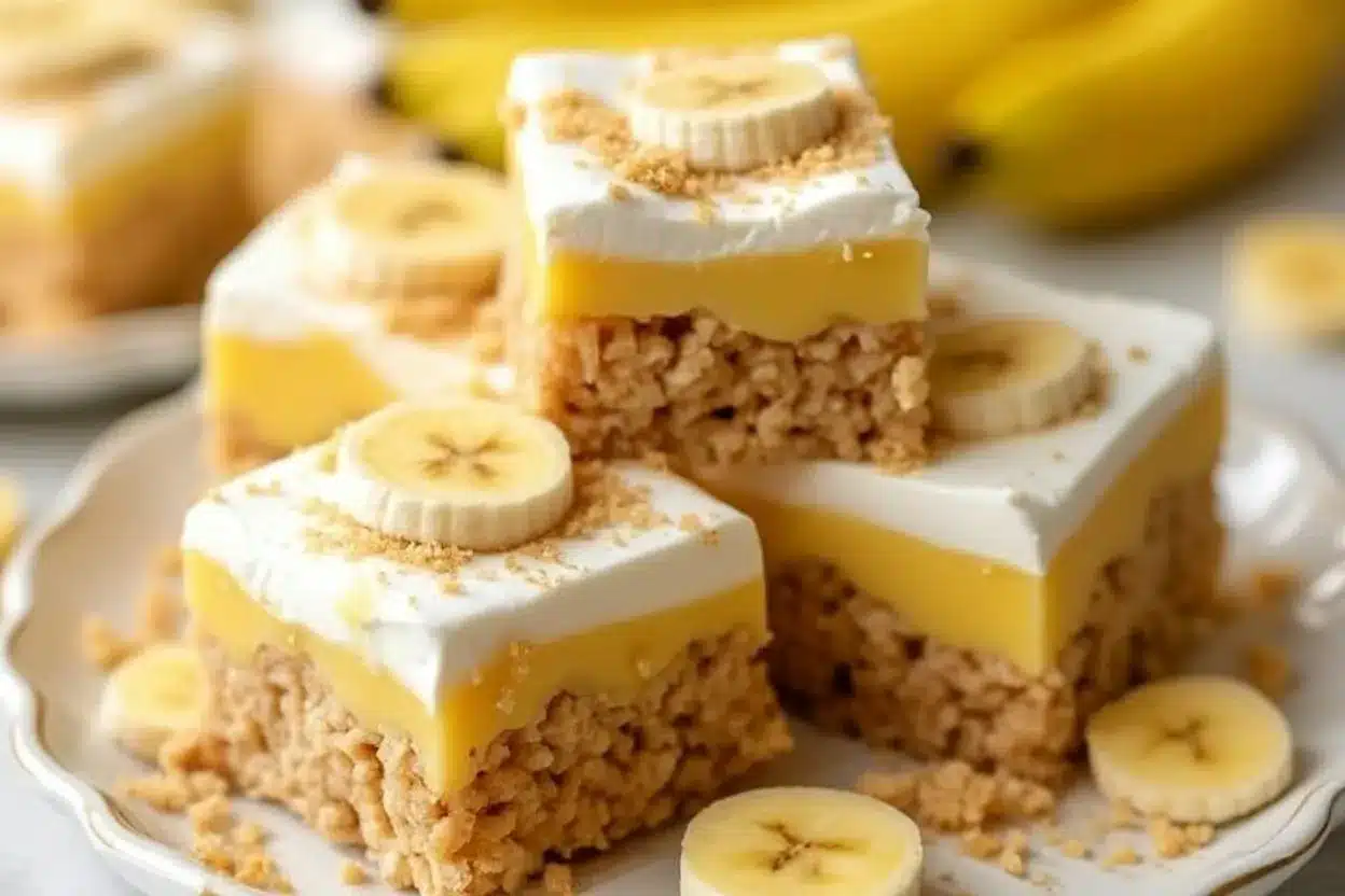 Banana Pudding Rice Krispie Treats