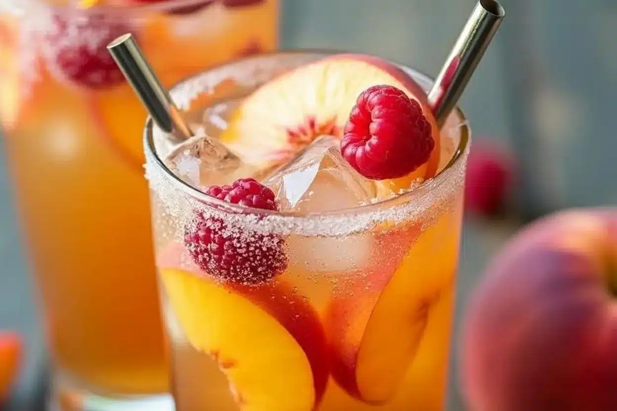 Bellini Peach Raspberry Iced Tea