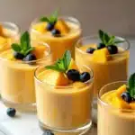 creamy mango mousse