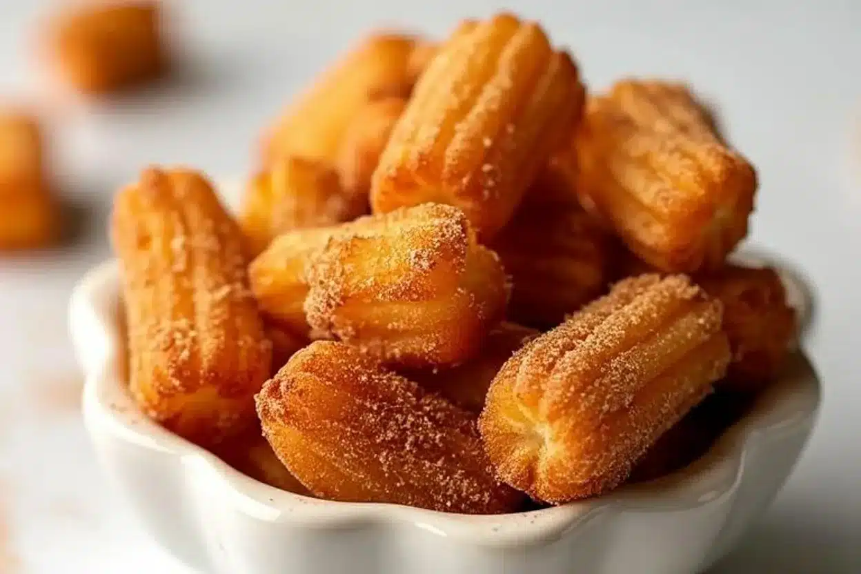 crispy air fryer churro bites