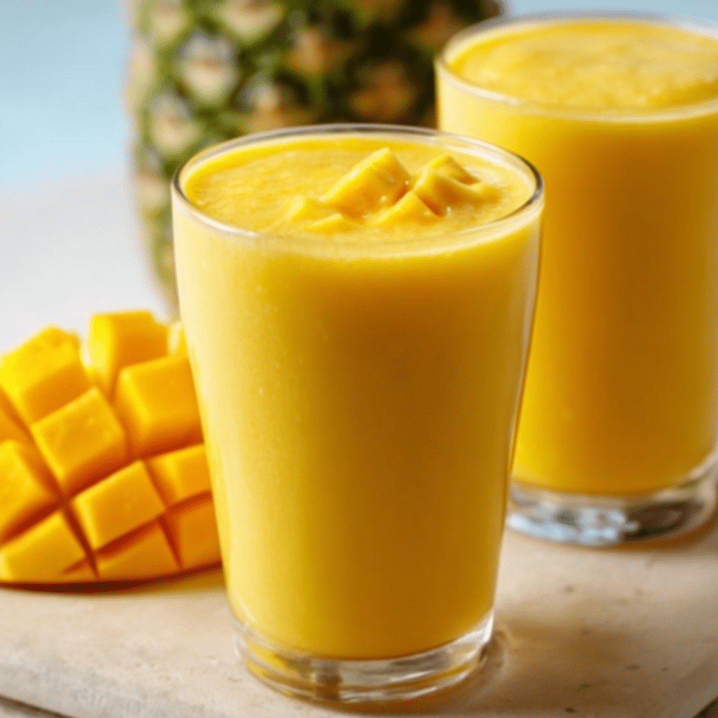 frozen mango pineapple smoothie