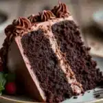 homemade chocolate cake