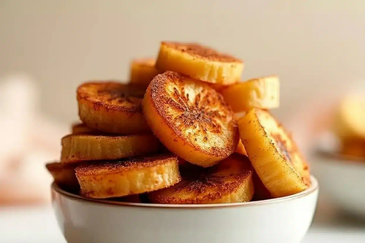 pan-fried cinnamon bananas