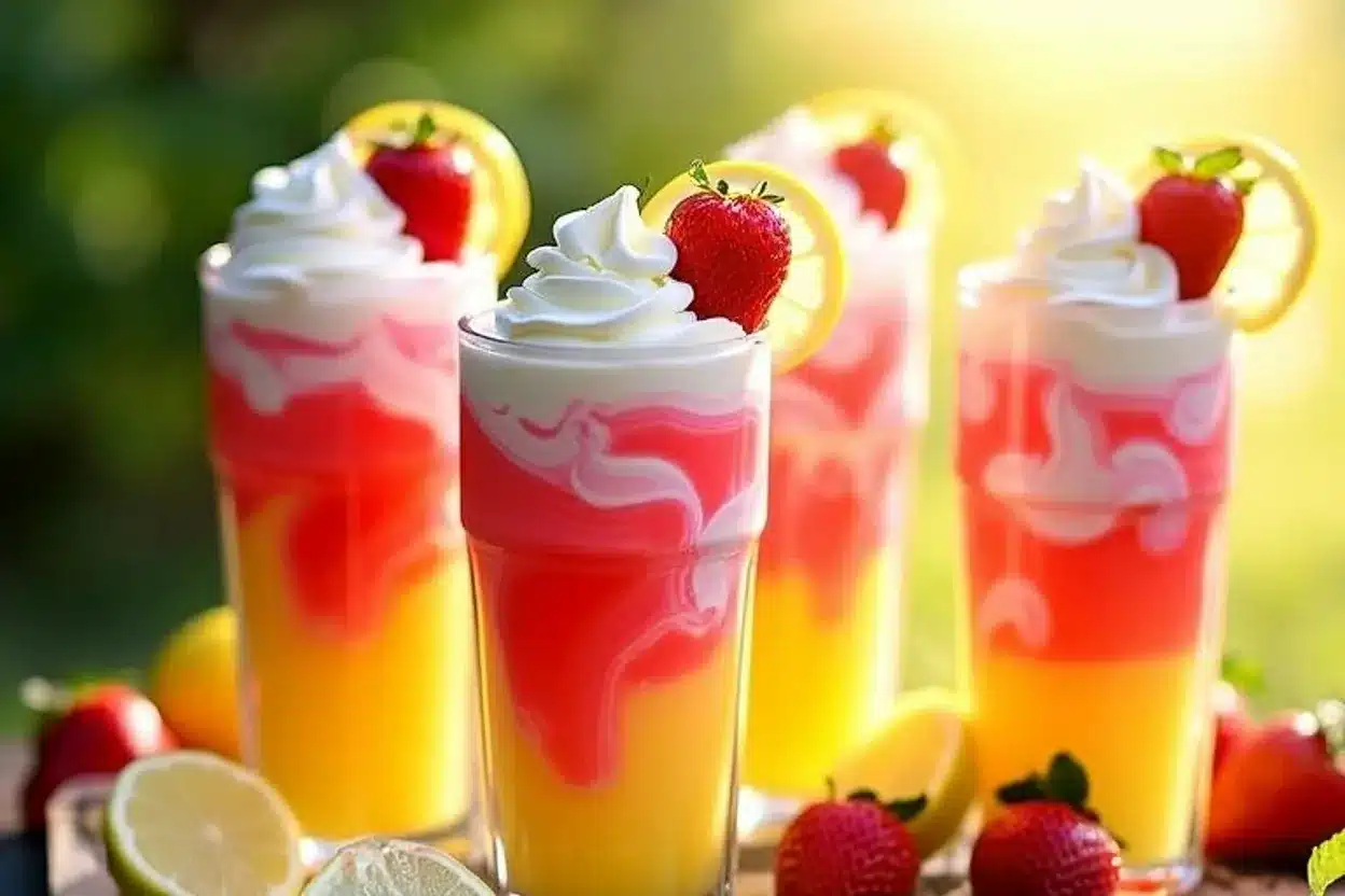 whipped pink lemonade
