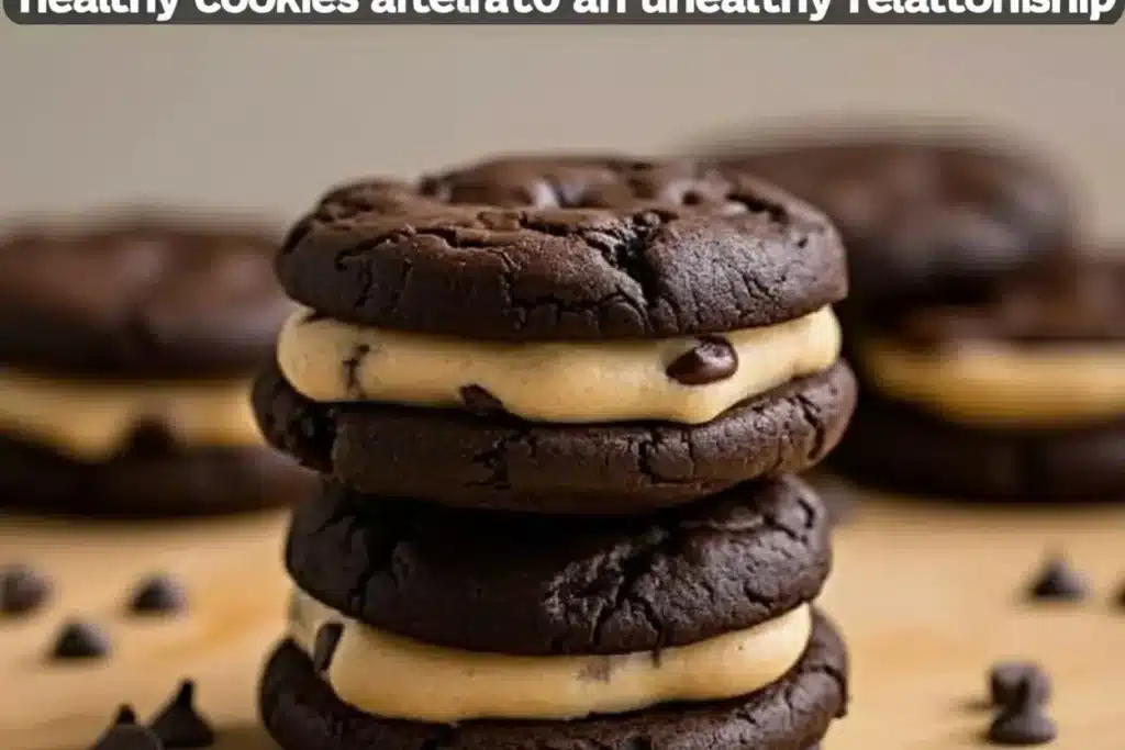 Decadent Brownie Cookie Dough Sandwich Cookies