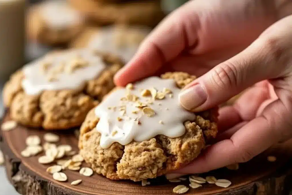 iced oatmeal cookies