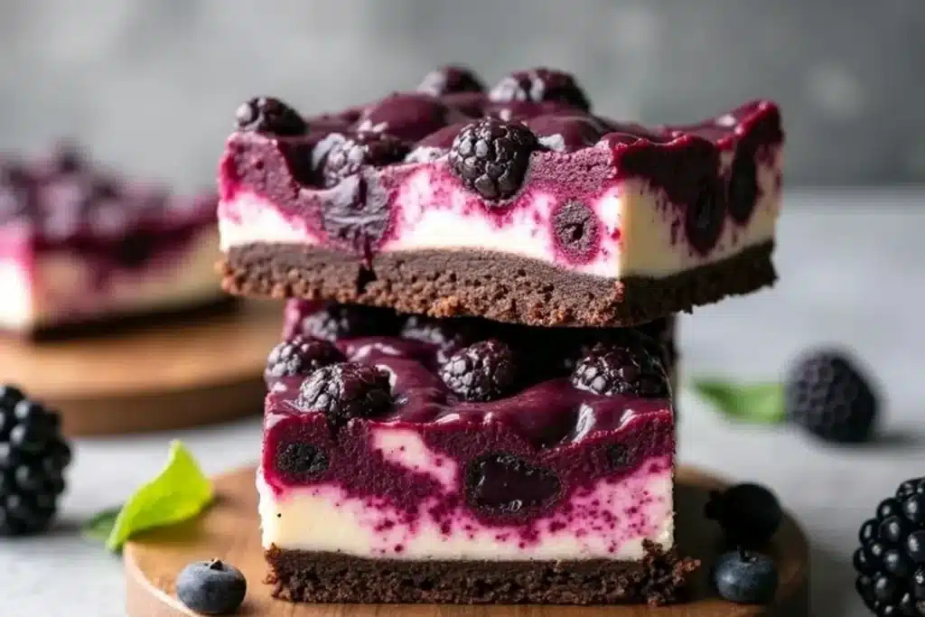blackberry cheesecake brownies