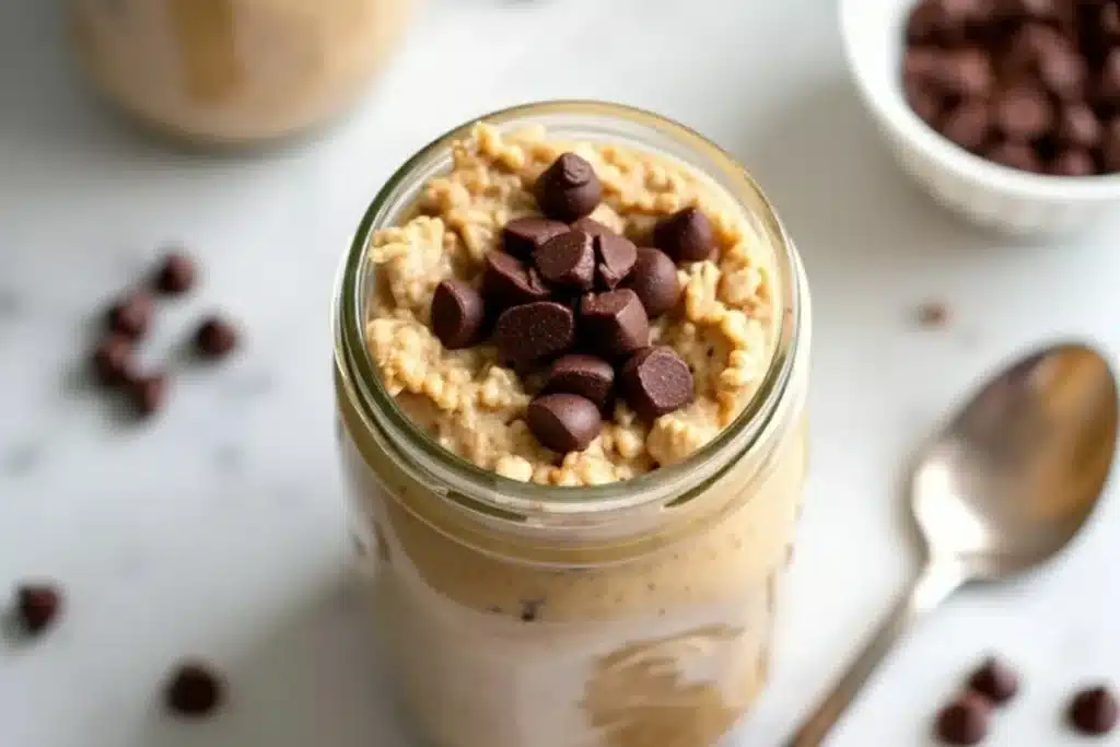 cookie dough overnight oats