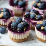 Mini Blueberry Cheesecakes